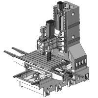 VMC1100 4 axis cnc machining center FANUC